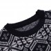 Men’s New Soft Snowflake Round Neck 3D Openwork Sweaters